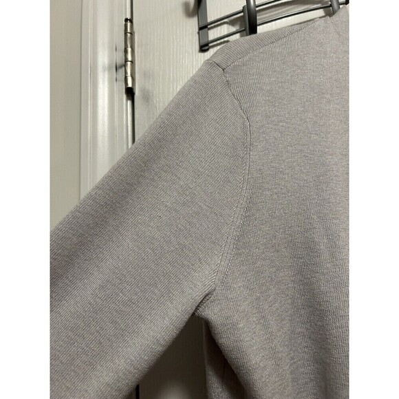 J Jill Open Cardigan Sweater Women’s Size S Gray Lightweight Wool Blend Preppy - Picture 14 of 16